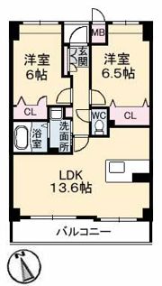 ヴィラシオン長府の間取り画像