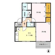 オークスドュール・ウルゲ B棟の間取り画像