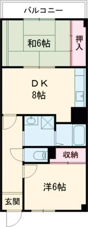 東邦パレスの間取り画像