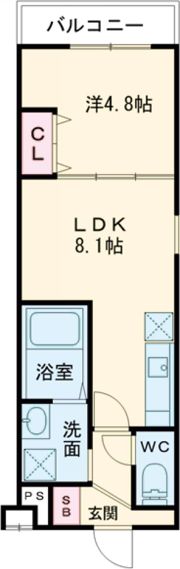 フジパレス瓢箪山の間取り画像