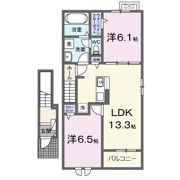 ラルース Aの間取り画像