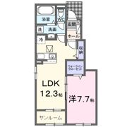 ラルース Bの間取り画像