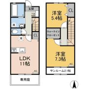 ミラヴィルタス東棟の間取り画像
