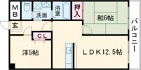 スカイコートタキモトの間取り画像