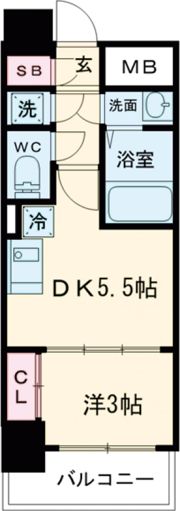 セレニテ神戸ミラクの間取り画像