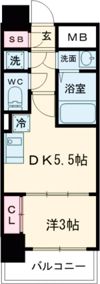 セレニテ神戸ミラクの間取り画像