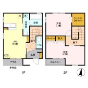 ヒルサイドテラス Bの間取り画像