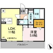 ディーシャンブル八田 Bの間取り画像