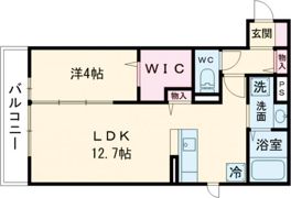 D-ROOM浜町Ⅱ A棟の間取り画像