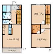 ソレアード赤間 A棟の間取り画像