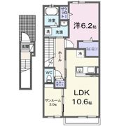 グランヴァレーBの間取り画像