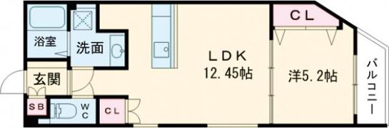 コティ西明石Ⅰの間取り画像