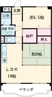 イーストパレスの間取り画像