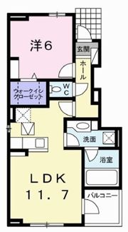 ベル フルールⅢの間取り画像