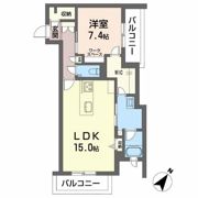 HIGH LINE PARK（ハイラインパーク）B棟の間取り画像