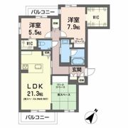 HIGH LINE PARK（ハイラインパーク）B棟の間取り画像