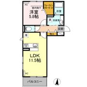 D-room那の川の間取り画像