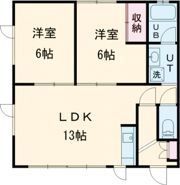 ホリミハイツの間取り画像