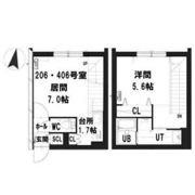 グランメール 北18条駅の間取り画像