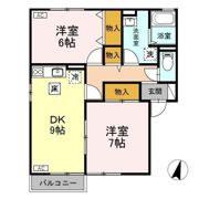ロイヤルガーデンコート Bの間取り画像