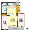 D-chambre 中川原の間取り画像