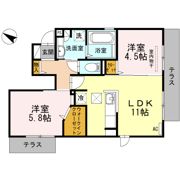 パークハイツの間取り画像