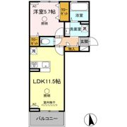 サニーフラット松江の間取り画像