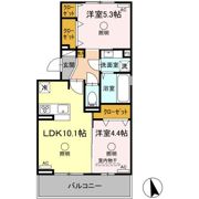 サニーフラット松江の間取り画像