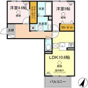 仮）D-room長嶺東4丁目HKの間取り画像