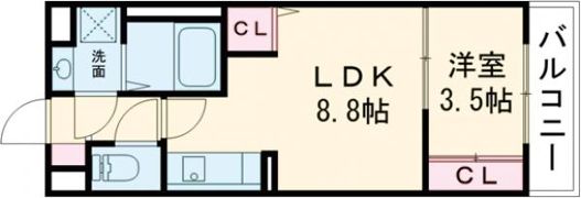 ラルヴェールⅢの間取り画像