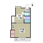 松下コーポの間取り画像