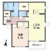 プロムナード南ケ丘Aの間取り画像