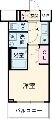 レジュールアッシュ神戸VIVANTの間取り画像