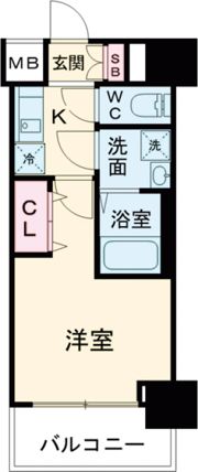 レジュールアッシュ神戸VIVANTの間取り画像