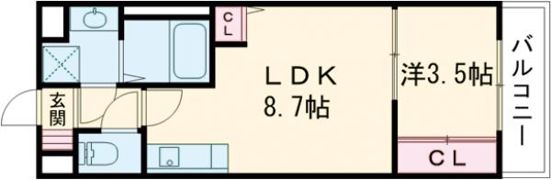 ラルヴェールⅢの間取り画像