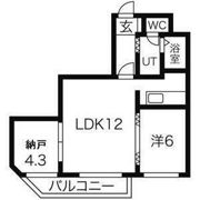 カーム北18条の間取り画像