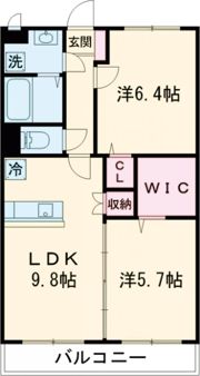 コンフォート越葉の間取り画像