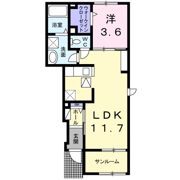アウローラ・防府の間取り画像
