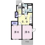 エクセレント ハイツ Bの間取り画像