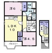 ミニヨン K・Tの間取り画像