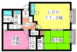 ティアラ中牟田の間取り画像