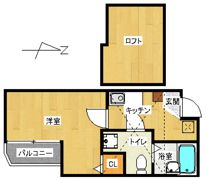 コンフォートベネフィス別府7の間取り画像