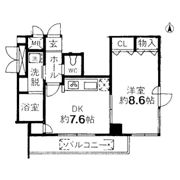 サザンコート早稲田の間取り画像