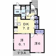 アルファ－バ－デン内牧Ⅱの間取り画像