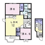 アルカンシェルシャトーⅡの間取り画像