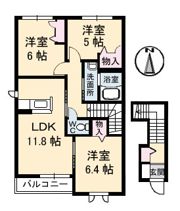 レジデンス原尾島 D棟の間取り画像
