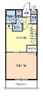 フジパレスヒサホの間取り画像