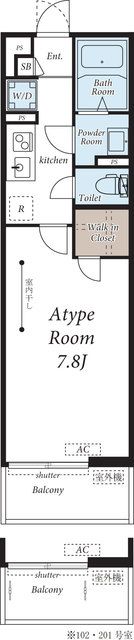 ヴィラ千川の間取り画像