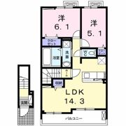 プラシードⅡ B棟の間取り画像