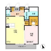ヴァンフレイス早稲田の間取り画像